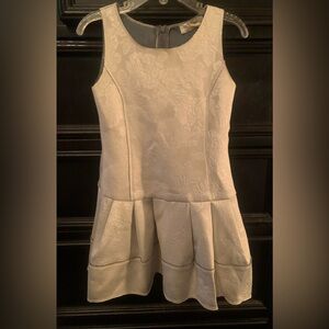 MonnaLisa Cream Floral Kids Dress